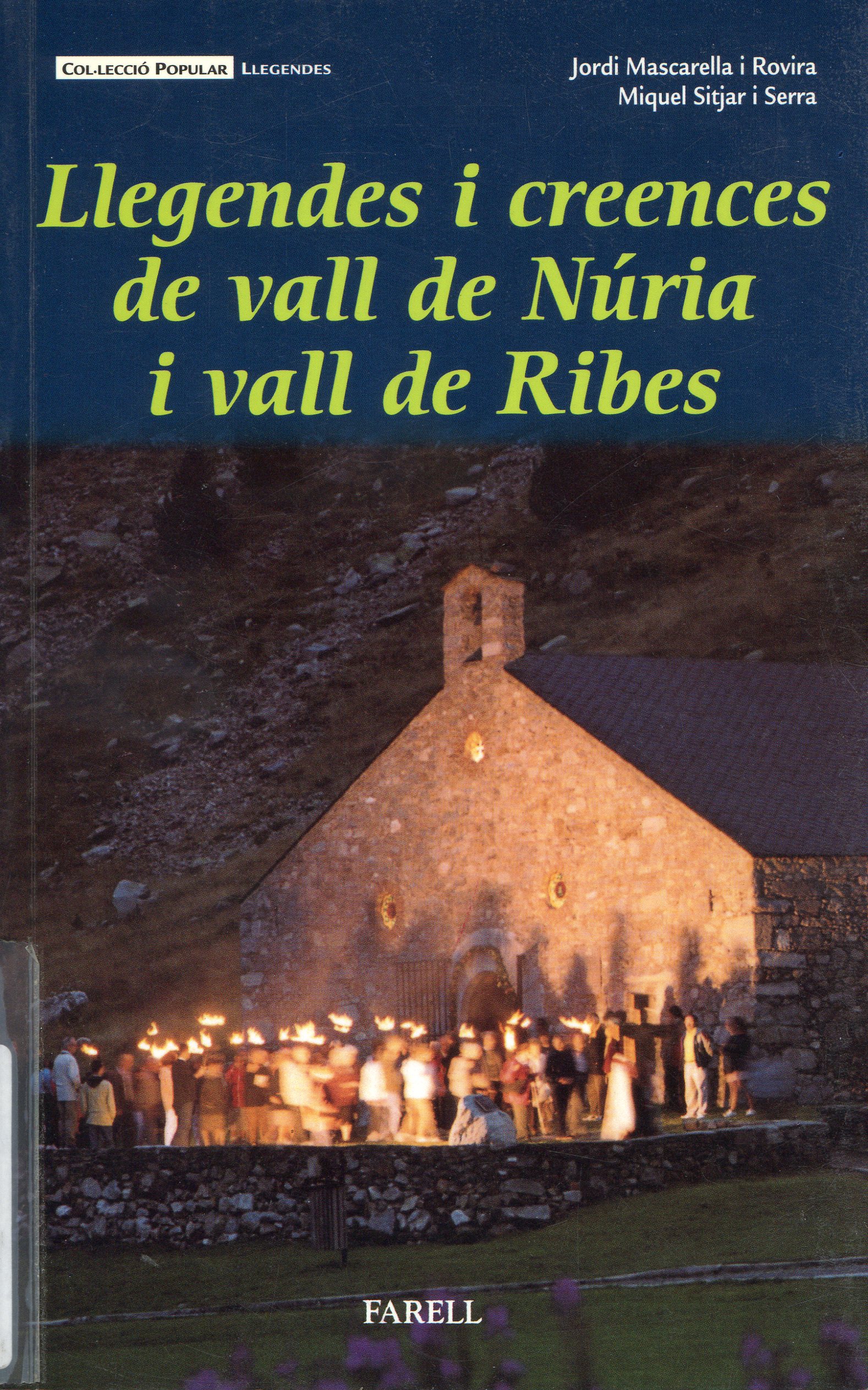Llegendes i creences de vall de Núria i vall de Ribes - Portada