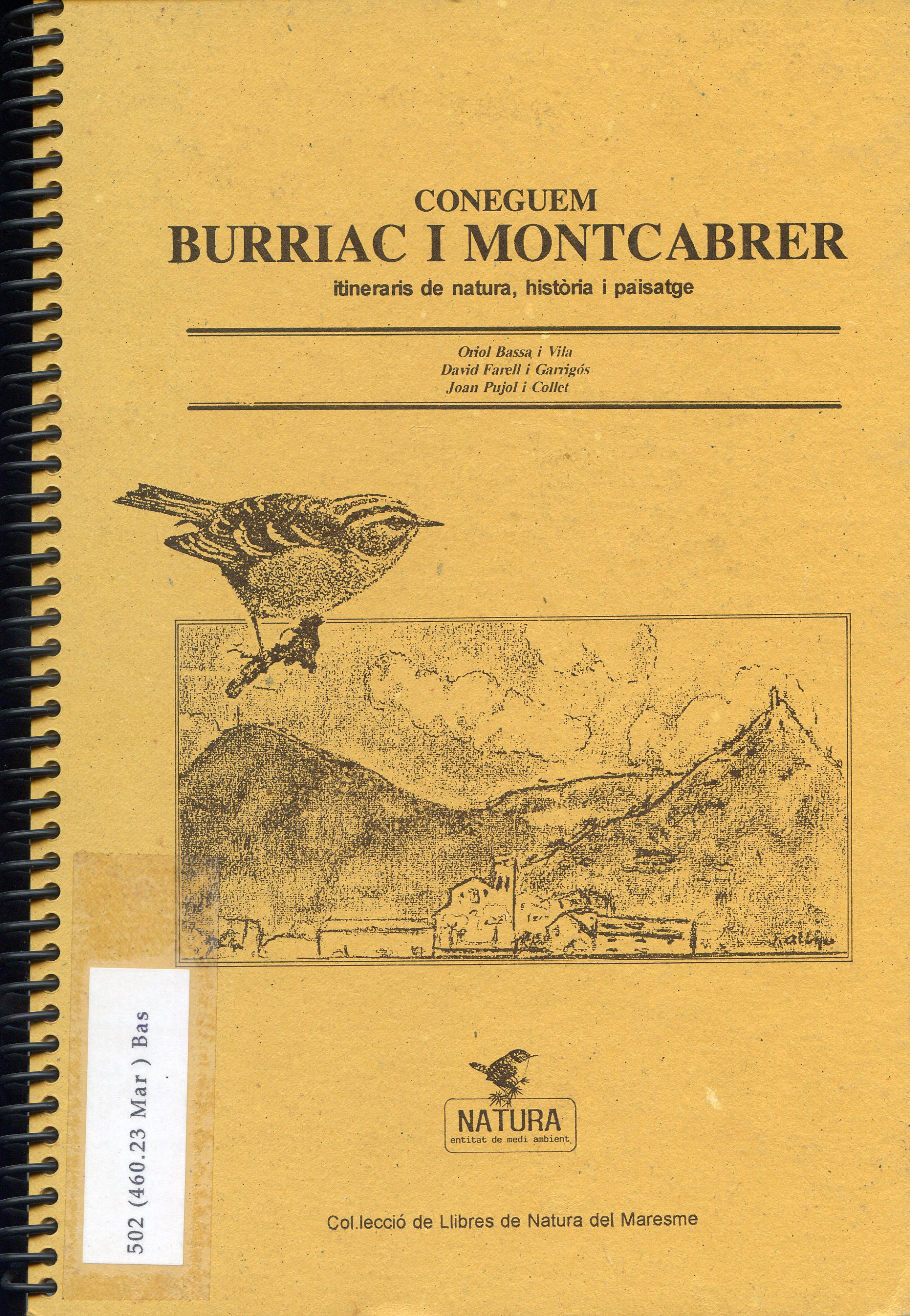 Coneguem Burriac i Montcabrer itineraris de natura, història i paisatge - Portada