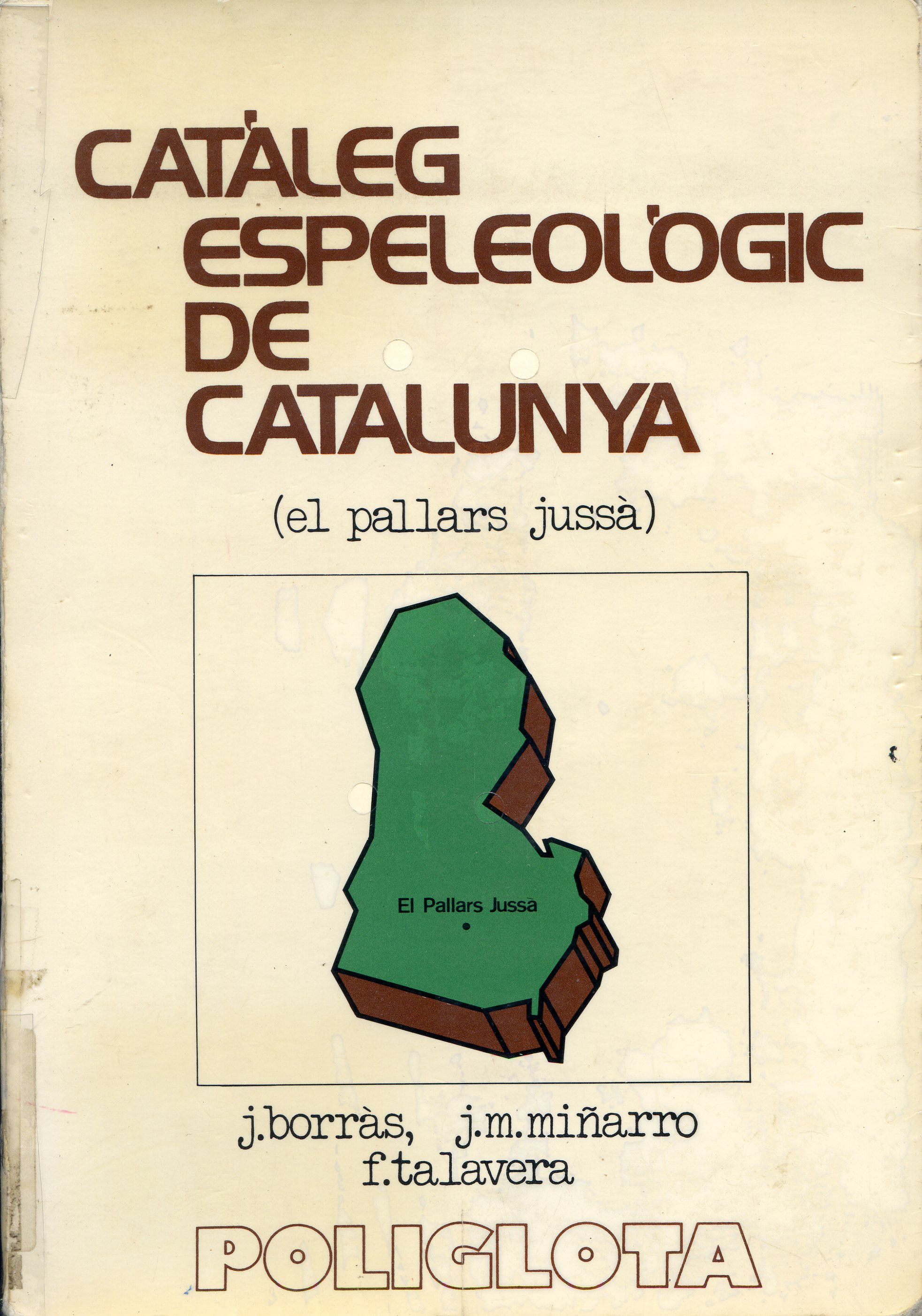 Catàleg espeleològic de Catalunya : (El Pallars Jussà) - Portada