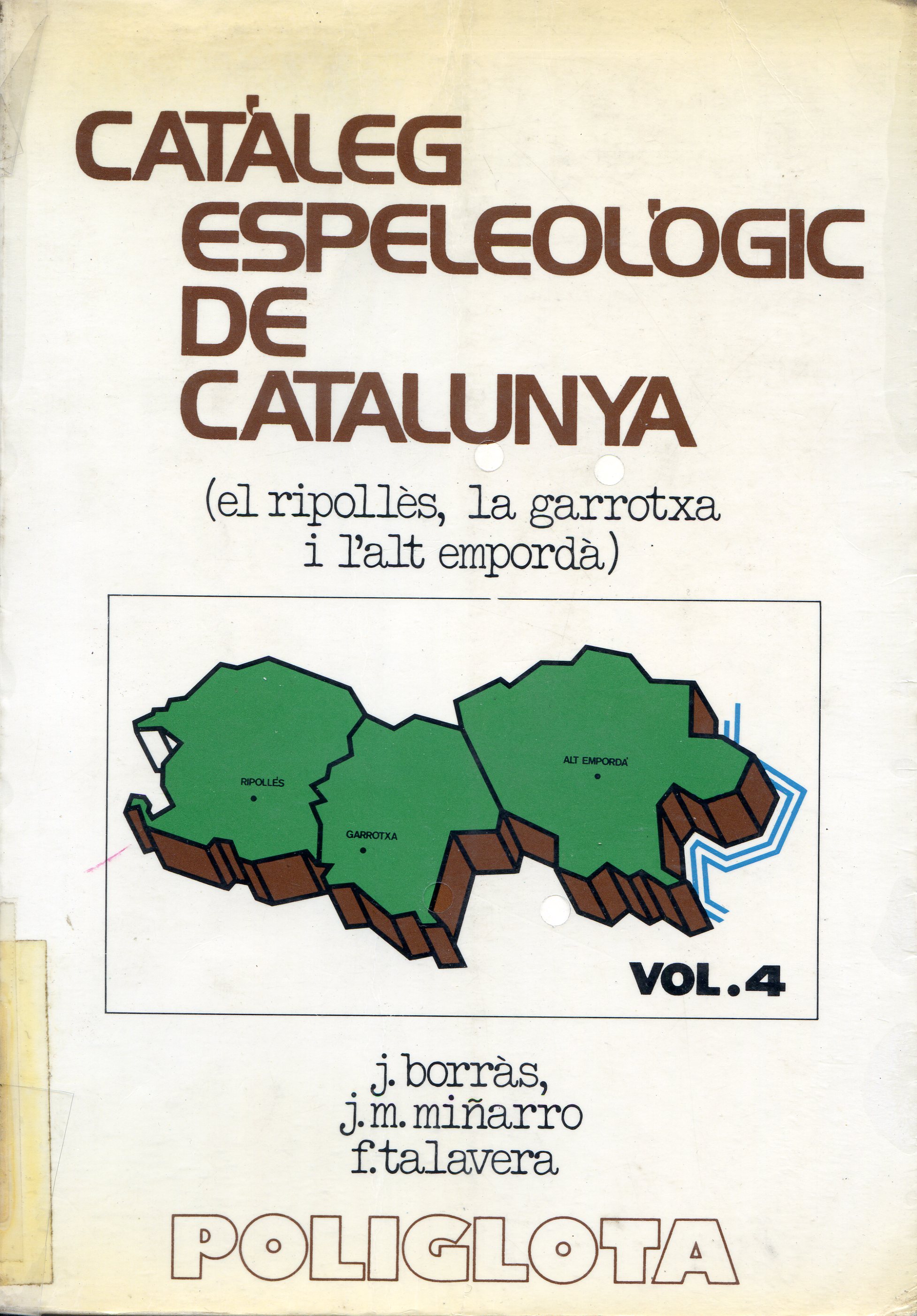 Catàleg espeleològic de Catalunya : (El Ripollès, La Garrotxa i L'Alt Empordà) - Portada