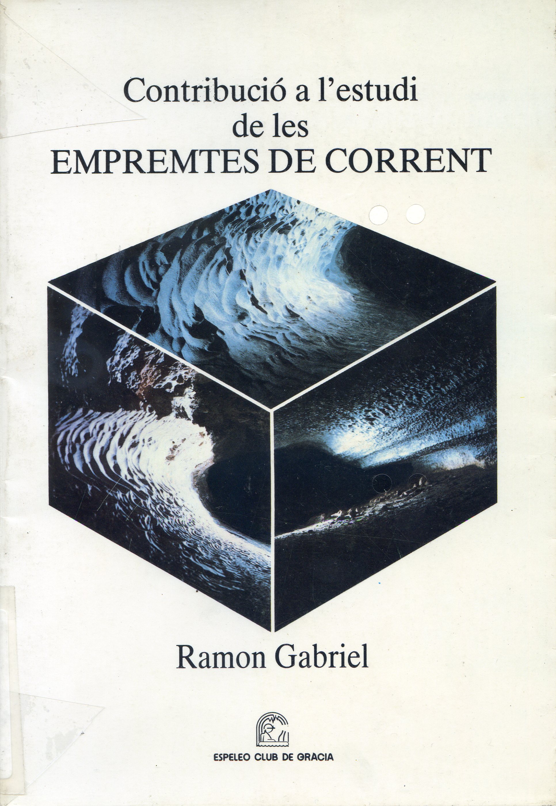 Contribució a l'estudi de les empremtes de corrent - Portada