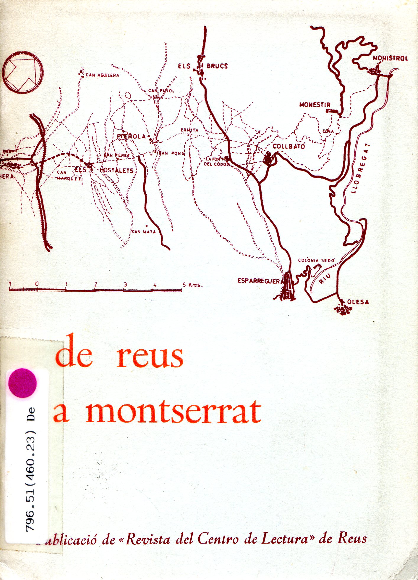 De Reus a Montserrat : Guia itinerària - Portada