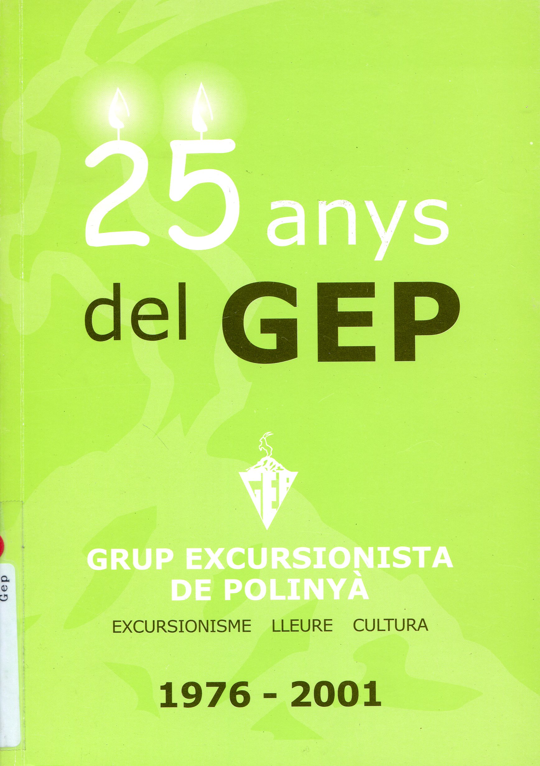 25 anys del GEP : 1976 - 2001 - Portada