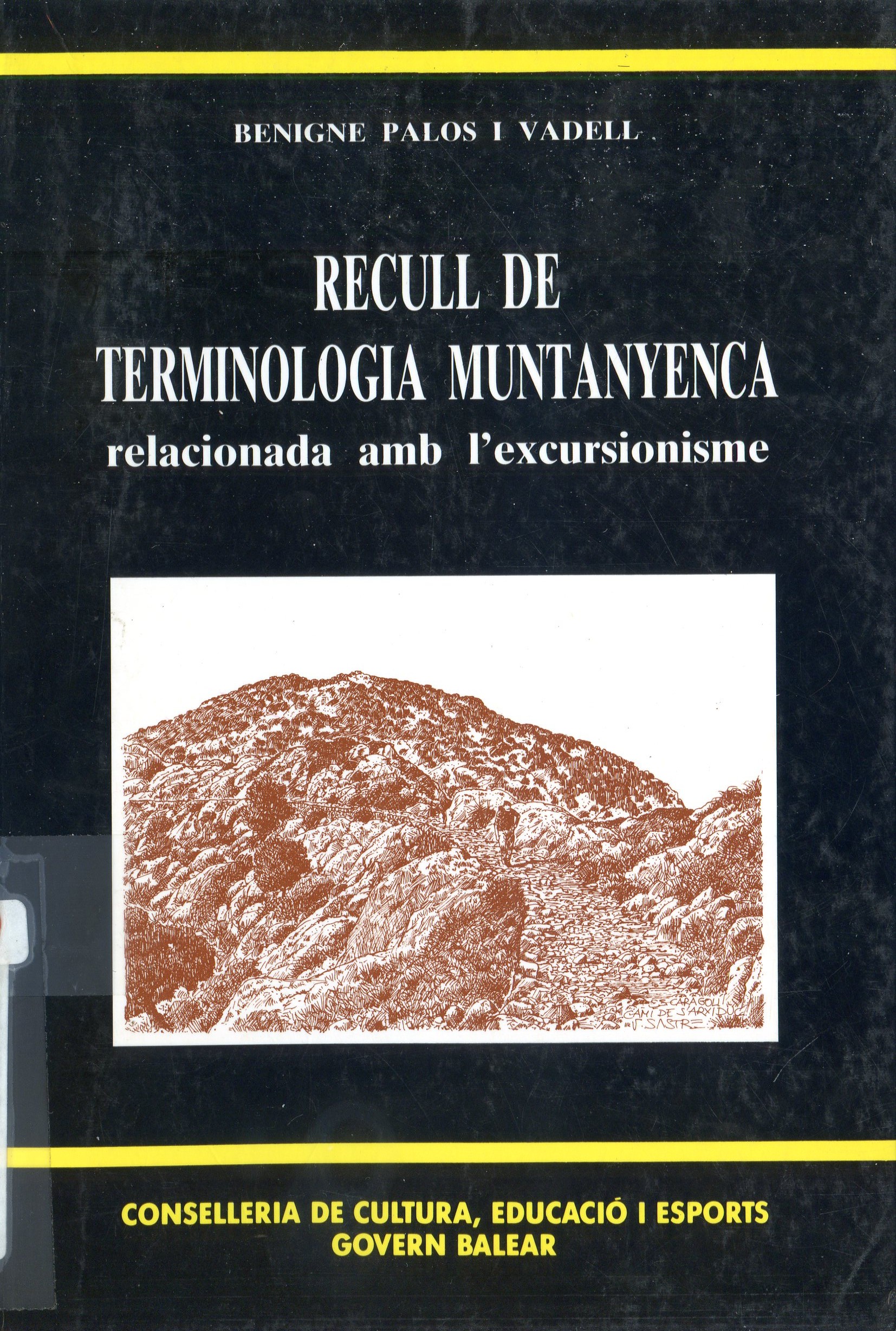 Recull de terminologia muntanyenca relacionada amb l'excursionisme - Portada
