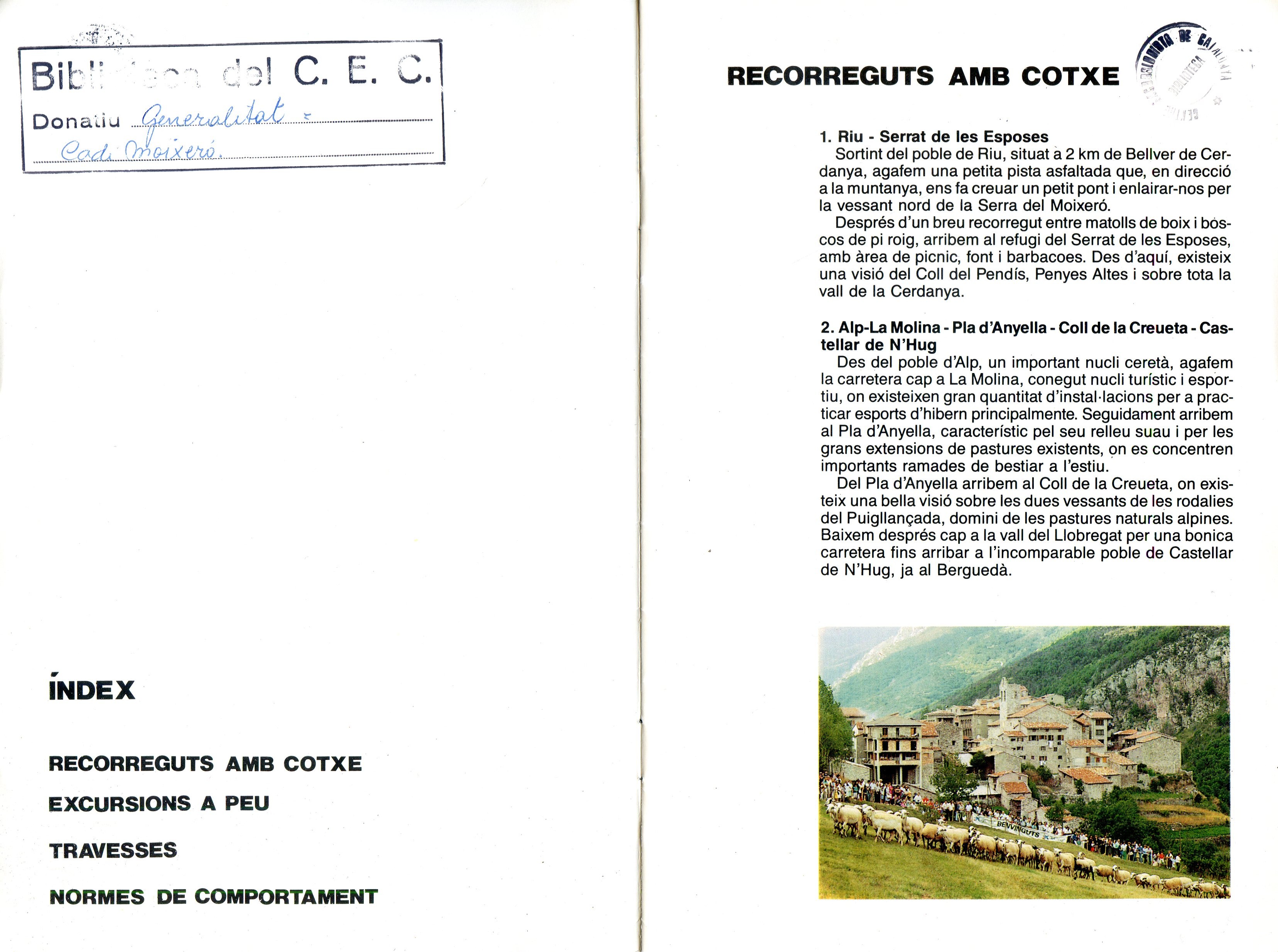 Itineraris pel parc : Cadí Moixeró Parc Natural - Miniatura 2