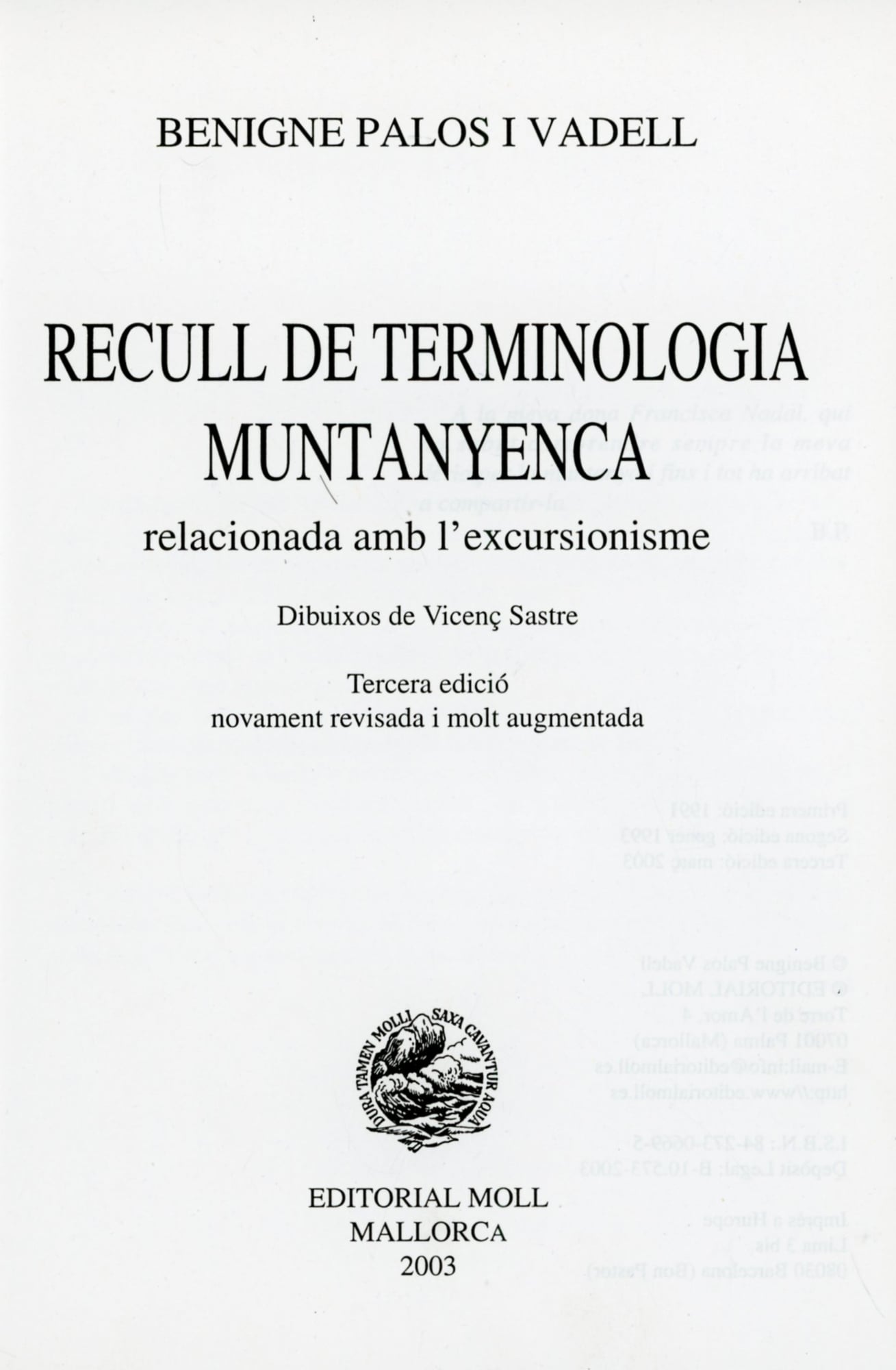 Recull de terminologia muntanyenca relacionada amb l'excursionisme - Miniatura 2